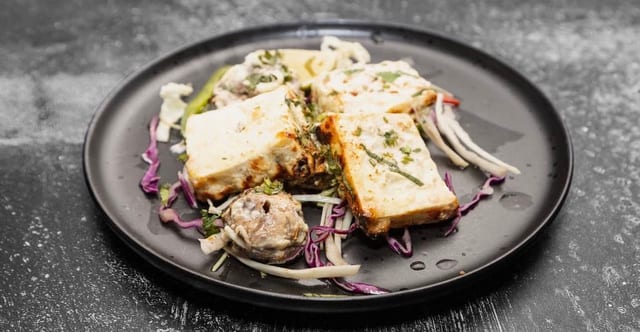 Malai Paneer With Mushrooms.